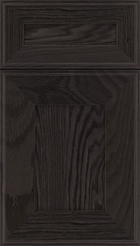 Elan 5pc Oak flat panel cabinet door in Espresso